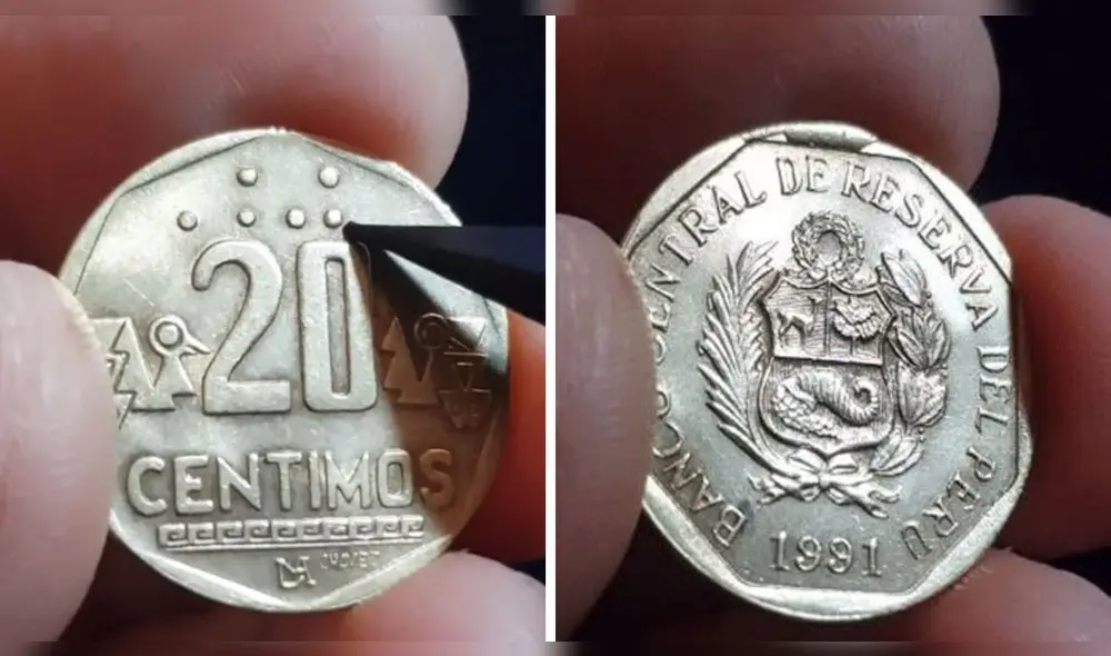 La moneda de 20 céntimos de 1991 es bastante solicitada por los coleccionistas. Foto: composición LR/ Captura @numismaticainca