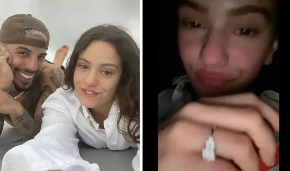 Rosalía y Rauw Alejando suelen publicar románticas fotos en redes sociales. Foto: Rosalía/Instagram/Captura de Youtube