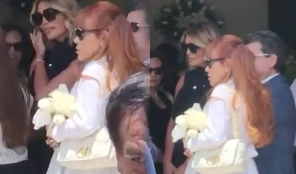 Jessica Newton muestra su apoyo a Magaly Medina tras muerte de su padre. Foto: composición LR/ La República - Video: Paolo Zegarra / URPI-LR Jessica Newton muestra su apoyo a Magaly Medina tras muerte de su padre. Foto: composición LR/ La República - Video: Paolo Zegarra / URPI-LR