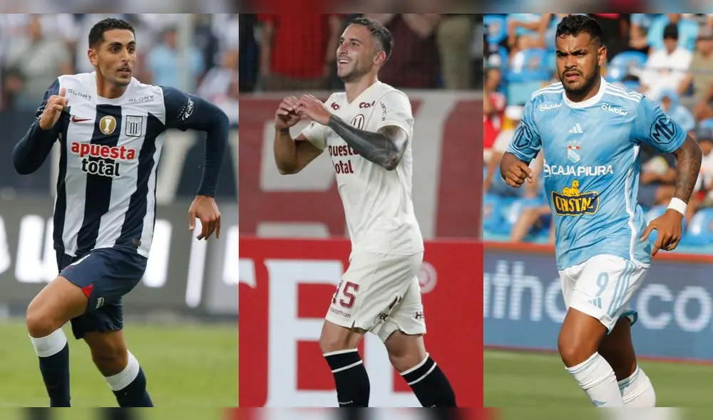 Alianza Lima, Universitario y Sporting Cristal tienen la misma cantidad de puntos en la tabla. Foto: composición Luis Jiménez/GLR
