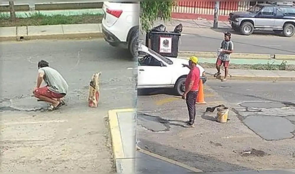 Ciudadanos vieron la oportunidad de ganarse unas monedas al día. Foto: Sol Tvperú Ciudadanos vieron la oportunidad de ganarse unas monedas al día. Foto: Sol Tvperú