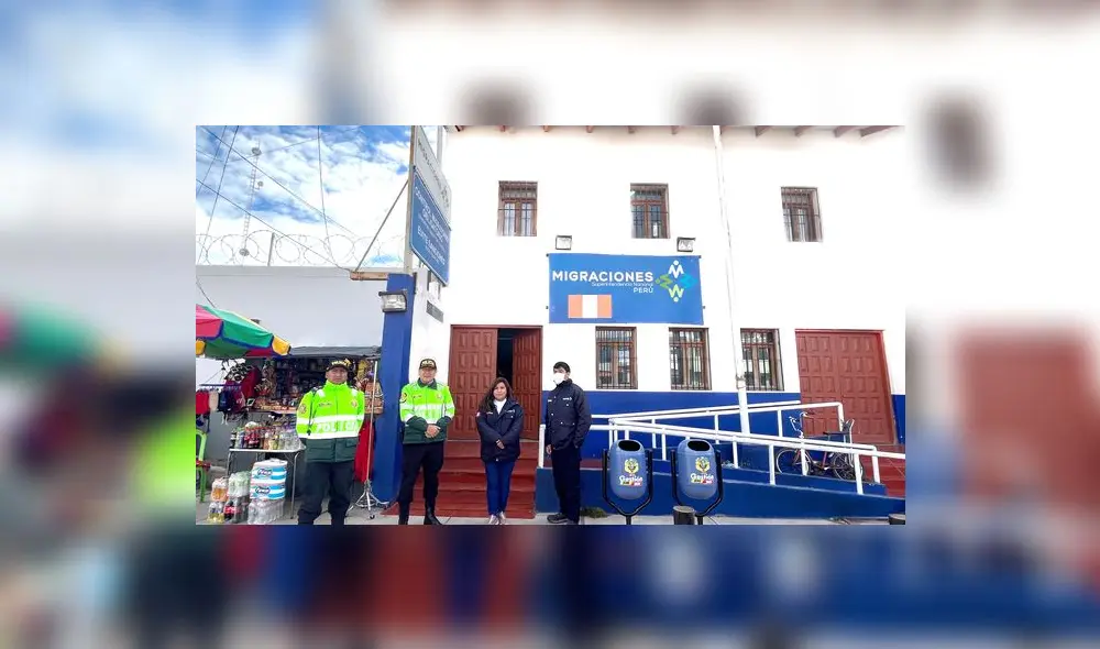 Puesto de Control Fronterizo ubicado en el distrito de Desaguadero. Foto: Migraciones.