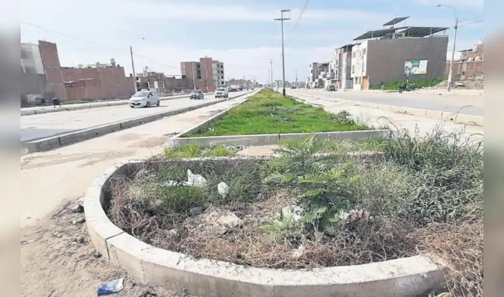Trabajos en la avenida La Colectora, al igual que en la Pedro Cieza, siguen sin concluir.  Foto: La República