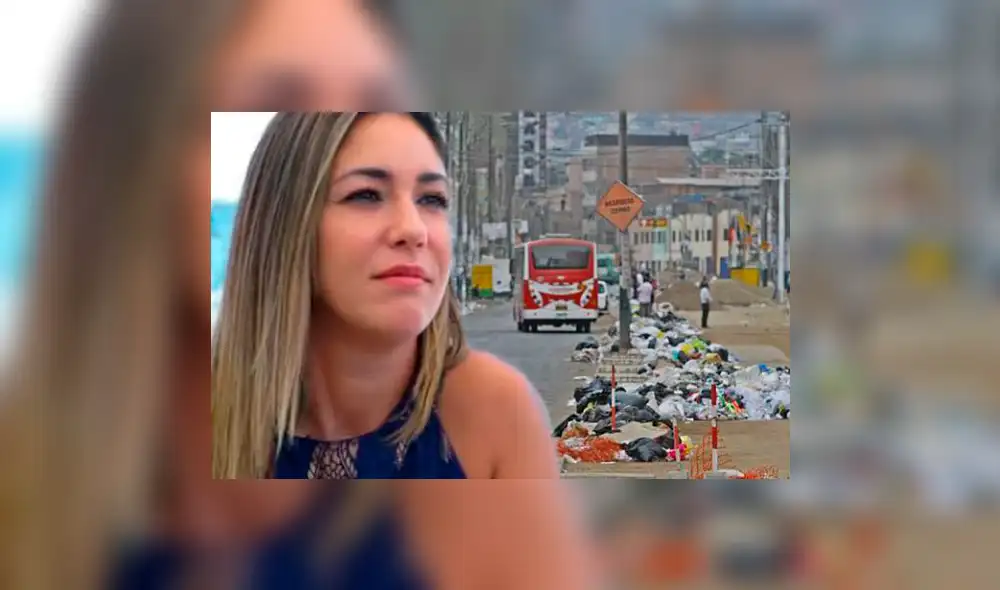 Tilsa Lozano asombrada por la cantidad de basura que hay en las calles. Foto: composición LR/Youtube/Roberto Cáceres