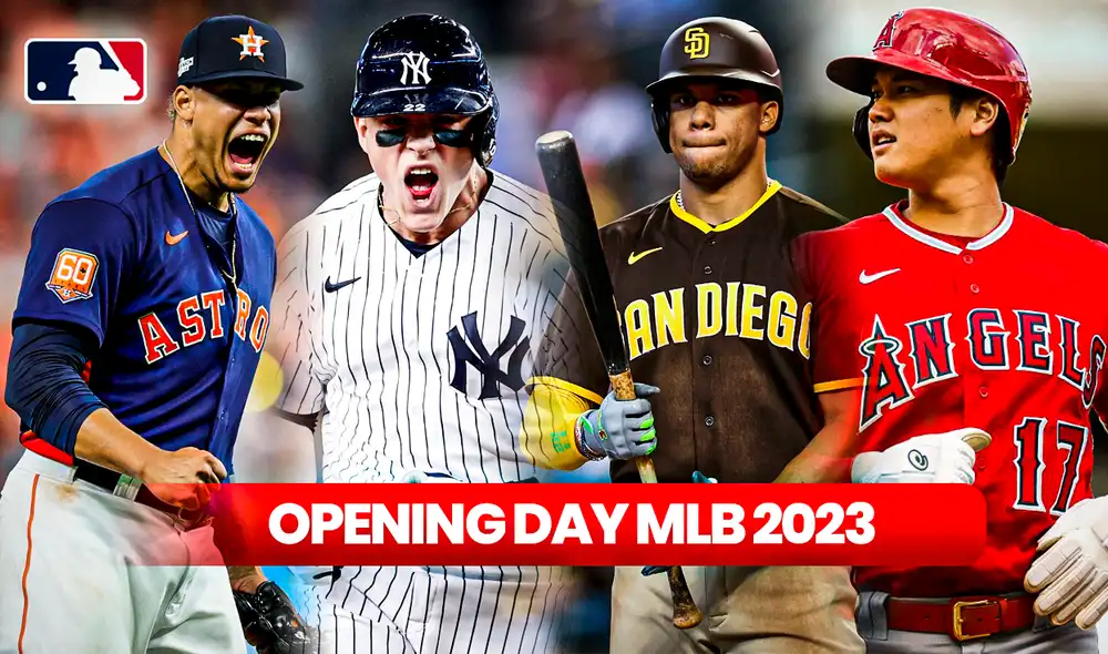 ¡Que ya empiece el Opening Day MLB 2023! Los juegos de la primera jornada de las Grandes Ligas ya tienen fecha y horario definido. Foto: composición LR/MLB/AFP ¡Que ya empiece el Opening Day MLB 2023! Los juegos de la primera jornada de las Grandes Ligas ya tienen fecha y horario definido. Foto: composición LR/MLB/AFP