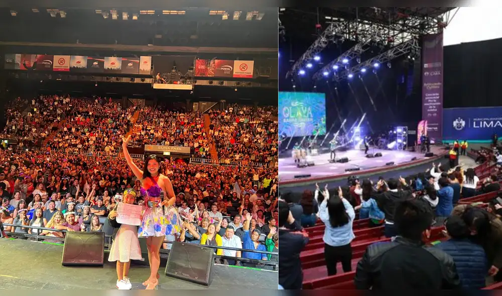 Yarita Lizeth en su primer concierto en el Luna Park de Argentina. Foto: Difusión.