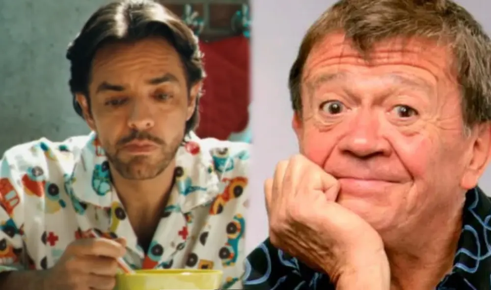 Eugenio revela que sus primeros pasos en la televisión se dieron de la mano de Chabelo. Foto: Composición LR/ Eugenio Derbez / Instagram / Difusión