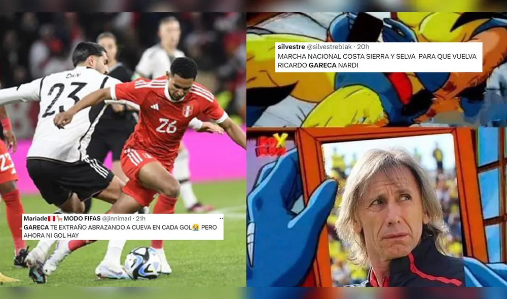 Usuarios en Twitter dejan su reacciones ante la derrota de Perú contra Alemania. Foto: composición LR/AFP/Twitter/captura de Twitter Usuarios en Twitter dejan su reacciones ante la derrota de Perú contra Alemania. Foto: composición LR/AFP/Twitter/captura de Twitter