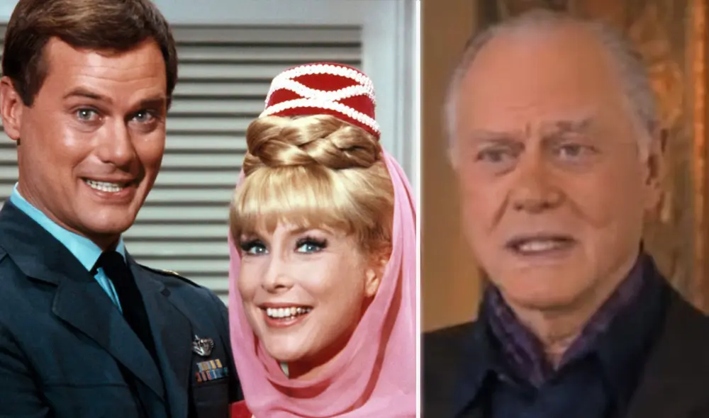 'Mi bella genio', protagonizada por Bárbara Eden y Larry Hagman, llegó a su final en 1970. Foto: composición LR/NBC/captura de YouTube 'Mi bella genio', protagonizada por Bárbara Eden y Larry Hagman, llegó a su final en 1970. Foto: composición LR/NBC/captura de YouTube