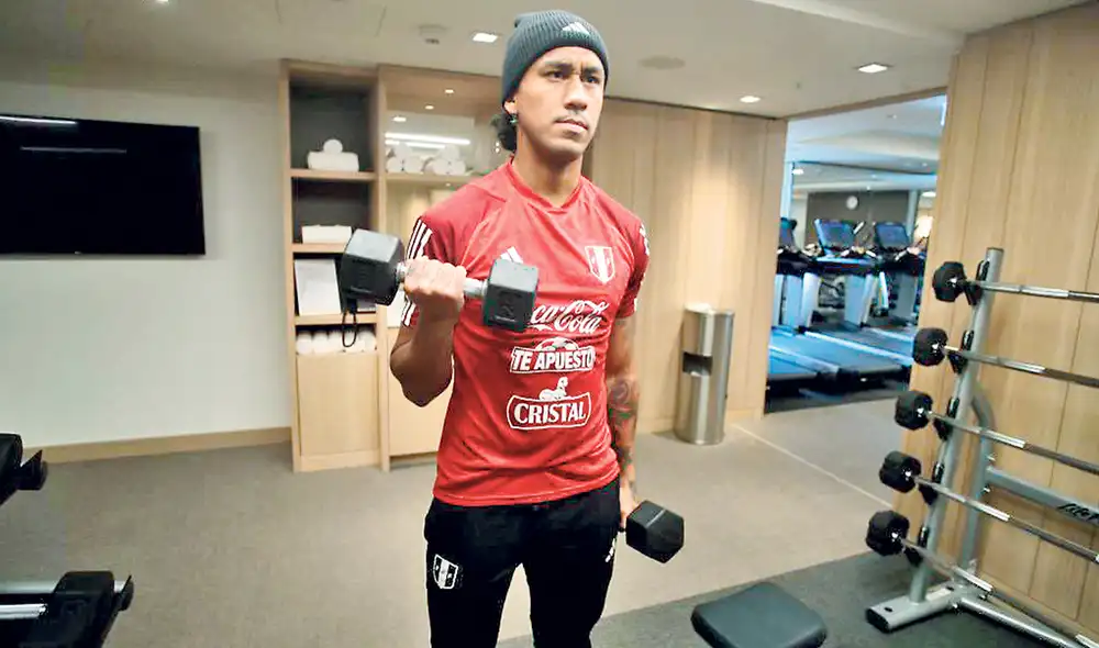 Con calma. Los jugadores de Perú que fueron titulares ante Alemania entrenaron ayer en el gimnasio del hotel en Frankfurt. Foto: difusión