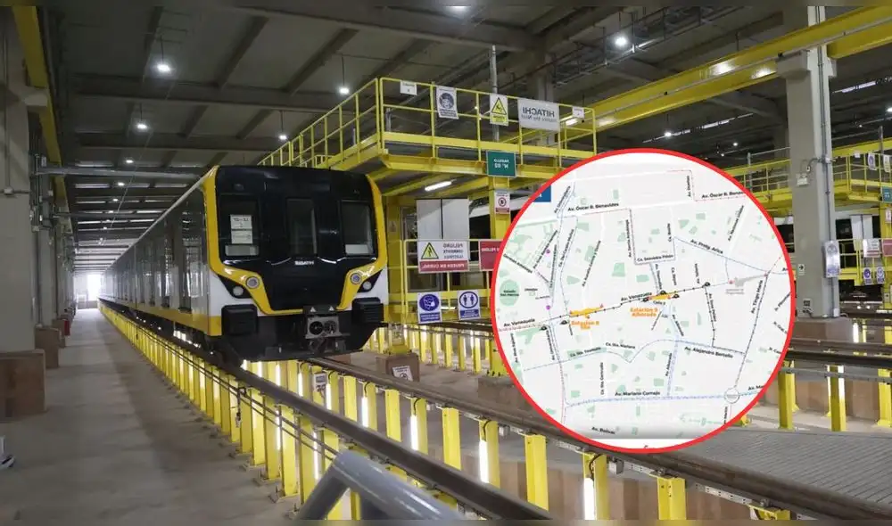 Rutas alternas tras el cierra de la avenida Venezuela por construcción de Línea 2. Foto: Composición LR