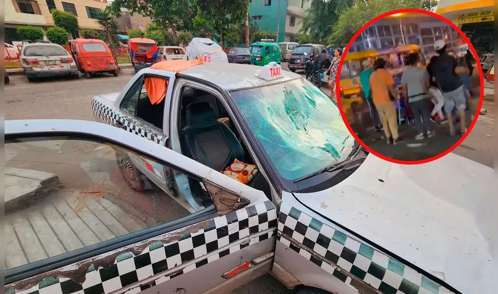 El taxista se encontraba manejando en estado de ebriedad. Foto: composición LR/ Vanessa Sandoval / URPI-LR