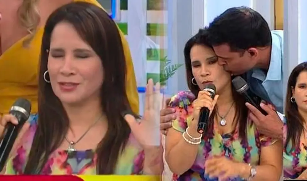 Psicóloga encara a Christian Domínguez en vivo. Foto: captura/América TV - Video: América TV