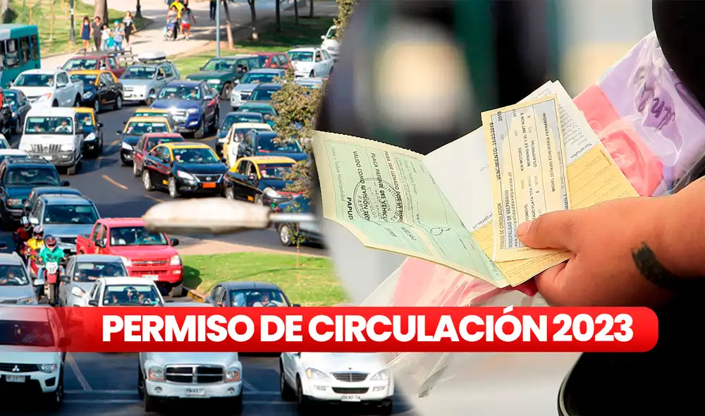 El permiso de circulación 2023 es uno de los deberes de todo automovilista en Chile. Foto: composición de Fabrizio Oviedo / La República / El Mercurio / La Tercera