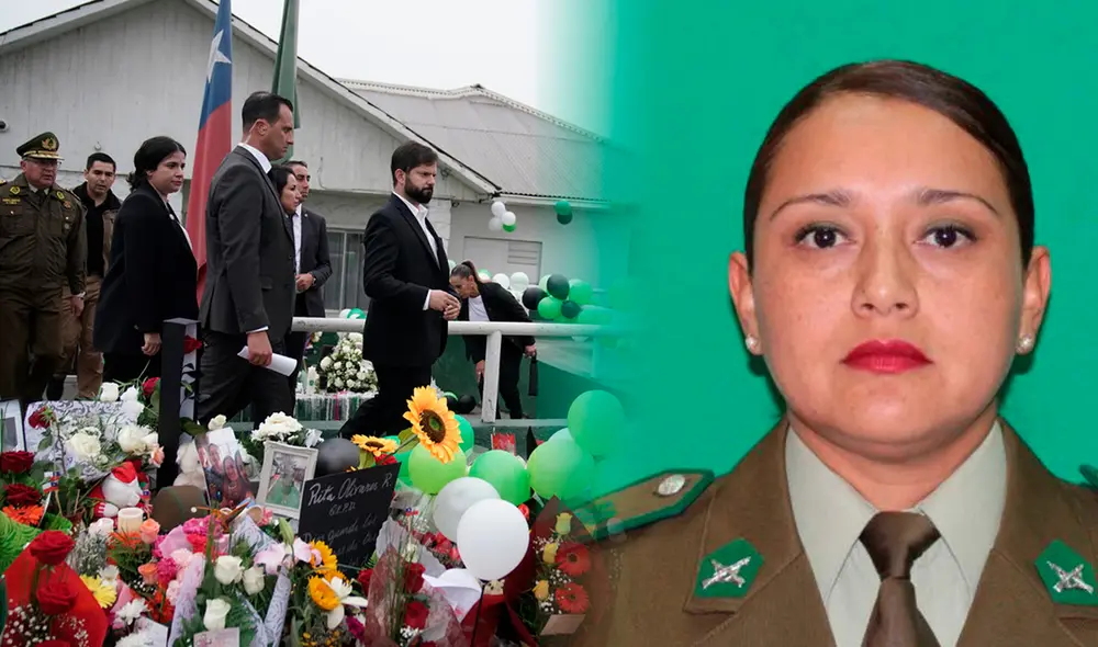 Rita Olivares fue asesinada por unos delincuentes mientras realizaba un procedimiento policial en Chile. Foto: Agencia Uno/ Twitter/ composición LR