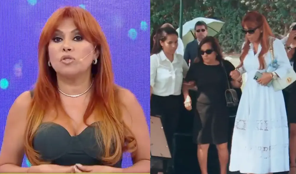 Magaly Medina regresó a la conducción televisiva este 27 de marzo. Foto: composición LR/ATV - Video: ATV