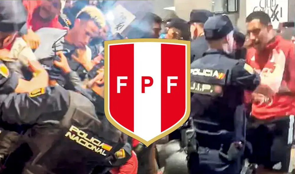 La selección peruana fue agredida por la Policía española en la previa del partido contra Marruecos. Foto: composición de La República