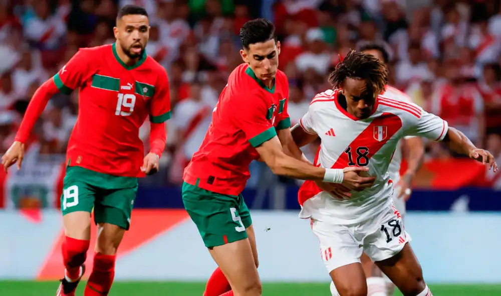 Perú y Marruecos se enfrentaron en el Cívitas Metropolitano en amistoso internacional. Foto: EFE