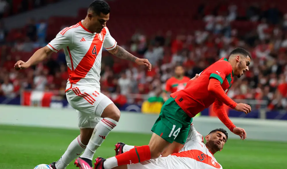 Perú y Marruecos se enfrentaron en el Cívitas Metropolitano en amistoso internacional. Foto: EFE Perú y Marruecos se enfrentaron en el Cívitas Metropolitano en amistoso internacional. Foto: EFE