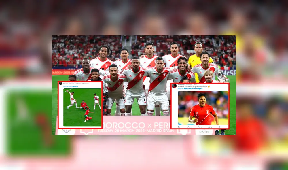 Perú empató sin goles frente a Marruecos. Foto: composición La República/Twitter