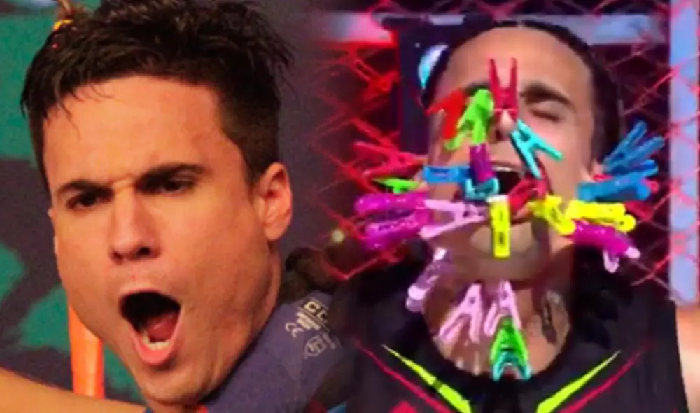 Gino Assereto cumplió doloroso castigo en "Esto es guerra". Foto: composición/captura América TV