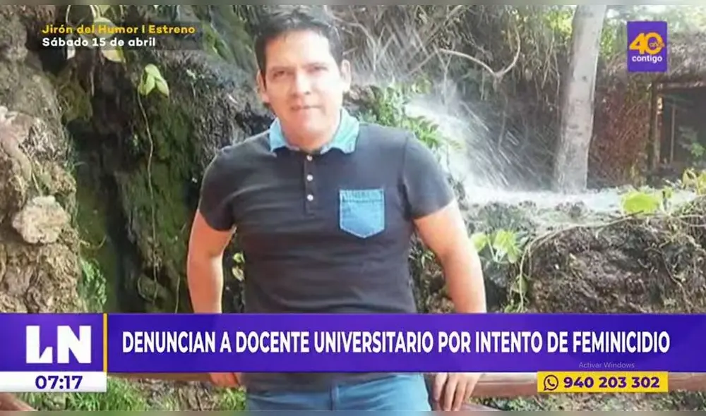 Sujeto se encuentra no habido. Foto: captura de Latina Noticias - Video: Latina Noticias