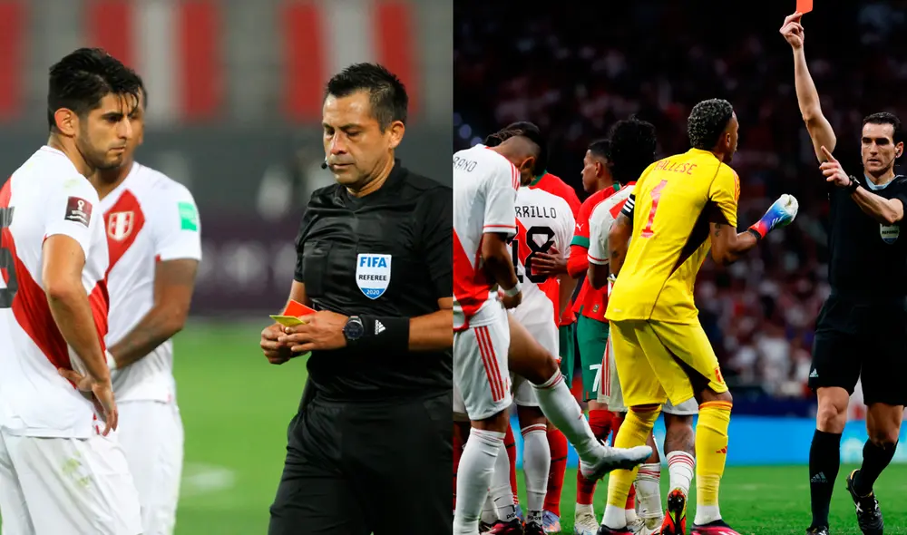 Carlos Zambrano fue expulsado junto a Sofiane Boufal en el Perú vs. Marruecos. Foto: composición LR/GLR/archivo/EFE Carlos Zambrano fue expulsado junto a Sofiane Boufal en el Perú vs. Marruecos. Foto: composición LR/GLR/archivo/EFE