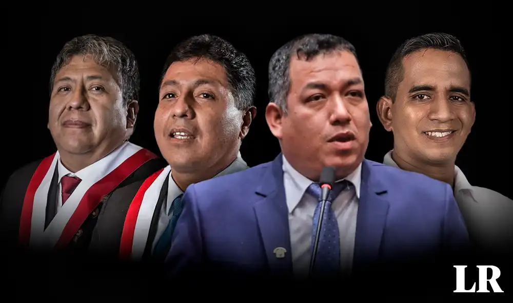 Subcomisión de Acusaciones votará el informe final que recomienda acusar a los legisladores Raúl Doroteo, Jorge Luis Flores, Darwin Espinoza y Elvis Vergara. Foto: composición de Fabrizio Oviedo/La República