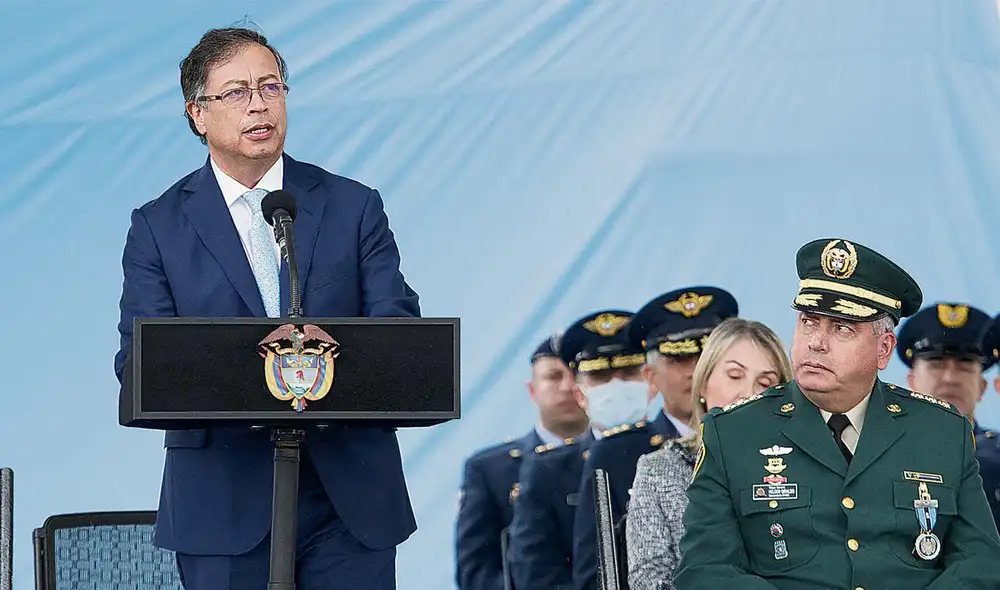 Tensión militar. Presidente colombiano Gustavo Petro. Foto: AFP Tensión militar. Presidente colombiano Gustavo Petro. Foto: AFP