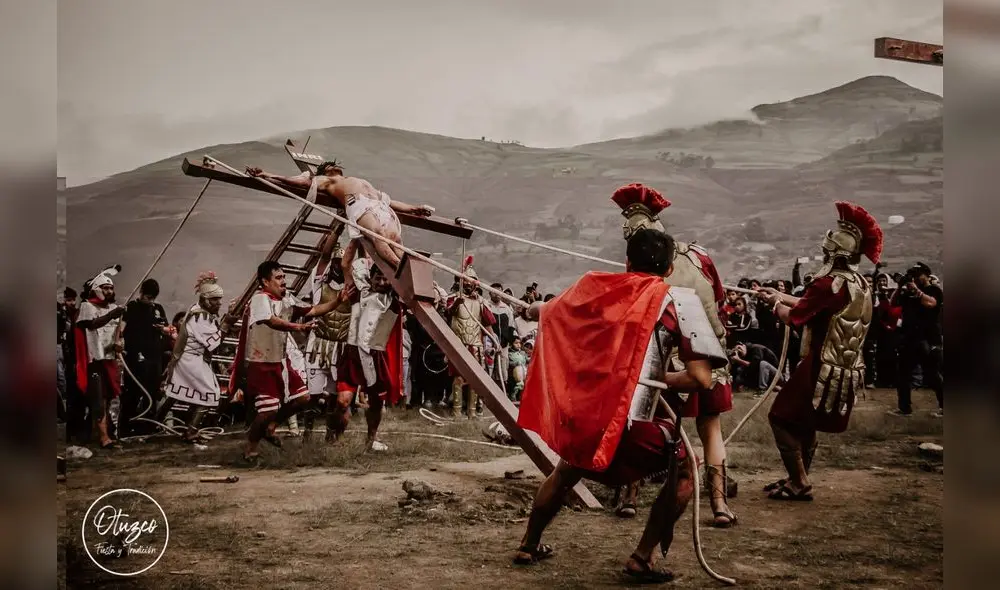 Se recrea la pasión, muerte y resurrección de nuestro Señor Jesucristo. Foto: MPO