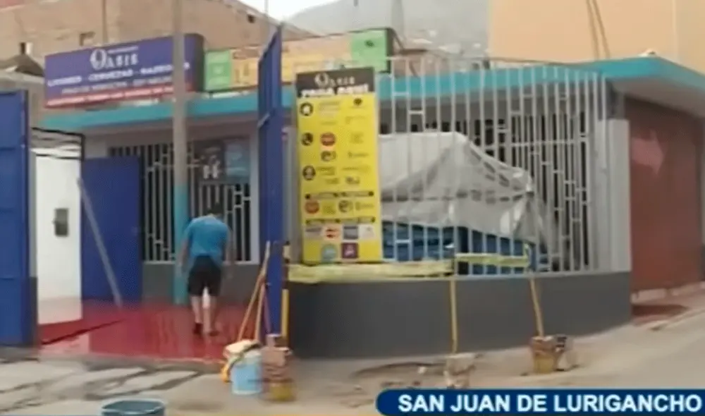 Vecino de San Juan de Lurigancho invadió vereda con cochera y tiendas. Foto y video: Panamericana