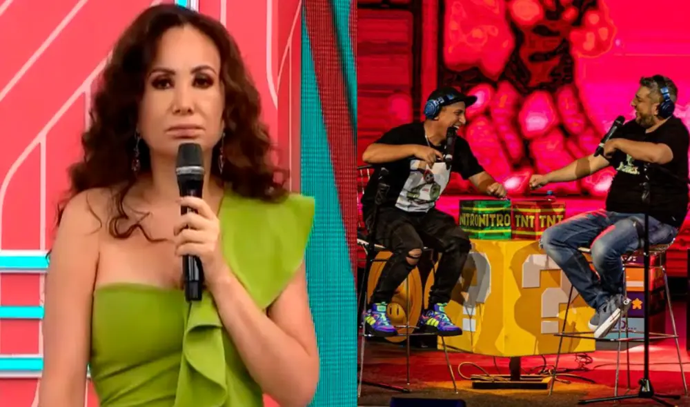 Janet Barboza lamenta el contenido de "Hablando huevadas". Foto: composición LR/Instagram - Video:  América TV