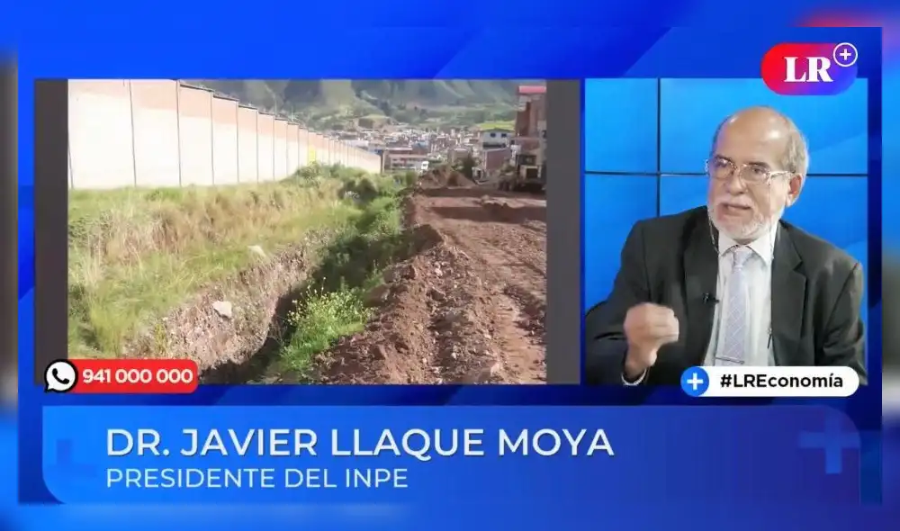 Javier Llaque Moya, presidente del INPE. Foto: Captura. Javier Llaque Moya, presidente del INPE. Foto: Captura.