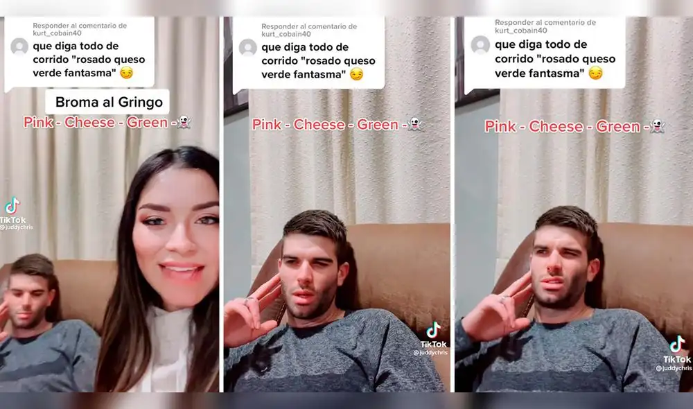 Joven latina hace una broma a su pareja americana y causa risas en TikTok. Foto: captura de TikTok/@JuddChriss