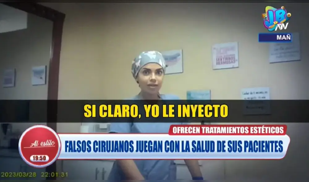 Falsos cirujanos ponen en riesgo la salud de pacientes por "tratamientos médicos". Foto: captura ATV Noticias - Video: Al estilo Juliana