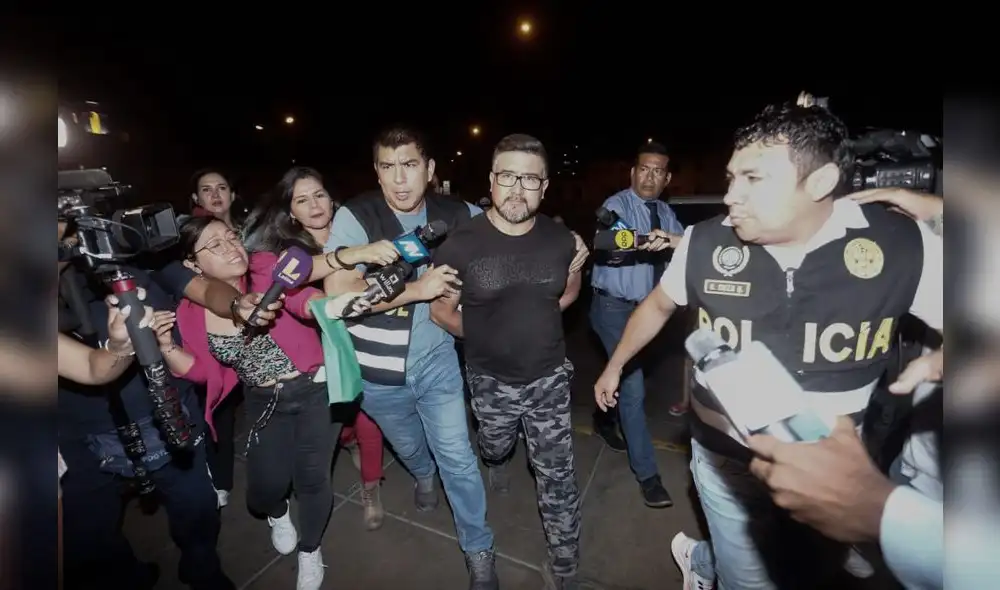 La PNP retuvo a Geiner Alvarado tras advertir su peligro de fuga. Foto: Marco Cotrina/La República