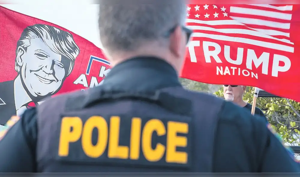 Manifestaciones. En las ciudades de Miami y Nueva York se esperan protestas, para todo este fin de semana, a favor y en contra del exmandatario del partido republicano. Foto: EFE