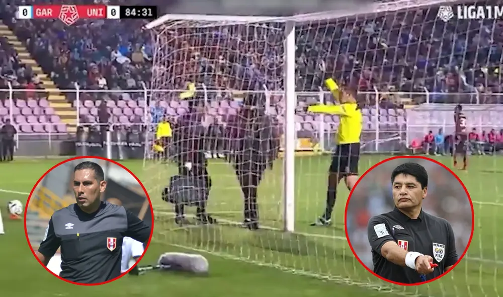 Diego Haro tuvo un accionar polémico en el último Deportivo Garcilaso vs. Universitario. Foto: composición LR/captura Liga 1 Play - Video: Liga 1 Play