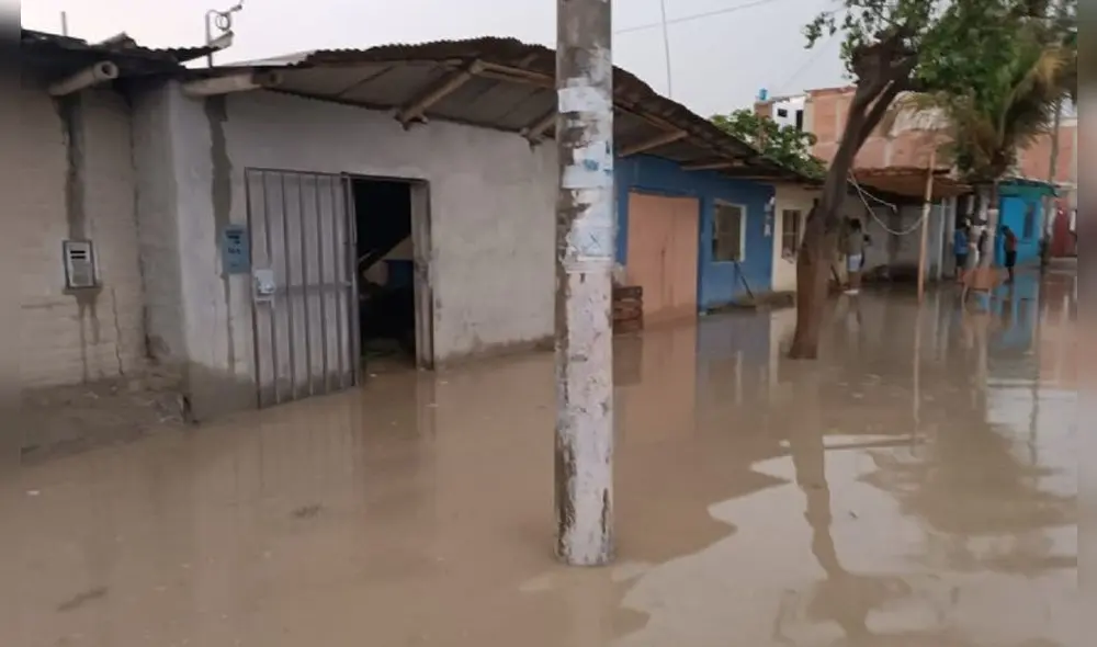 Viviendas quedaron afectadas a consecuencia de las lluvias. Foto: Noticias Piura 3.0