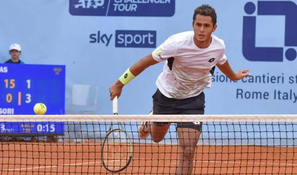 Juan Pablo Varillas jugará el Roland Garros en mayo. Foto: TSR/Twitter IPD