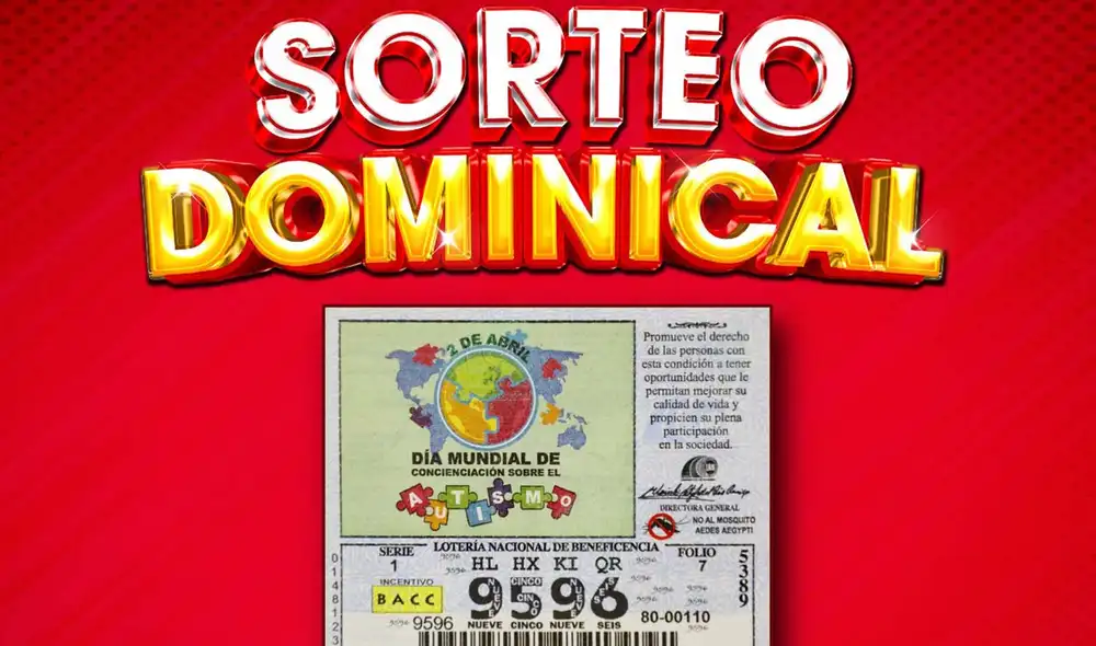 El sorteo Dominical de HOY 2 de abril de la Lotería Nacional de Panamá tiene un premio de hasta 10 millones de balboas. Foto: LNBP El sorteo Dominical de HOY 2 de abril de la Lotería Nacional de Panamá tiene un premio de hasta 10 millones de balboas. Foto: LNBP