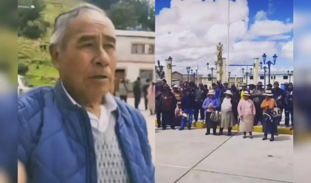 Subprefecto se retiró de su presentación en medio de muestras de rechazo. Foto: composición Luis Fernando/Radio Aswanqhari Subprefecto se retiró de su presentación en medio de muestras de rechazo. Foto: composición Luis Fernando/Radio Aswanqhari