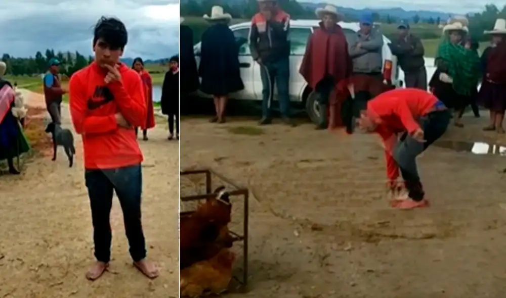 Al hombre se le acusa de haber robado las gallinas de sus vecinos para irse a tomar alcohol. Foto: captura de pantalla / Facebook