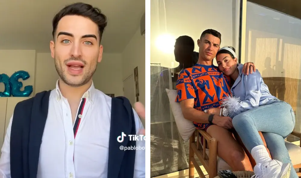 Excolega de Georgina Rodríguez cuenta que había muchos rumores sobre sus salidas con CR7. Foto: composición LR/Instagram - Video: TikTok