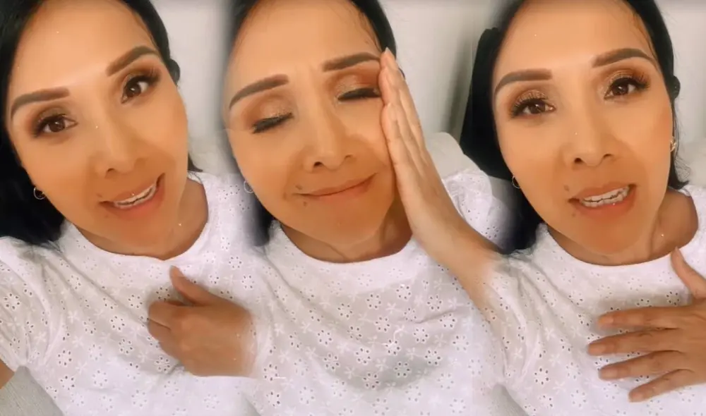Tula Rodríguez se emociona al escuchar "Que levante la mano". Foto: composición LR/ Captura de Instagram