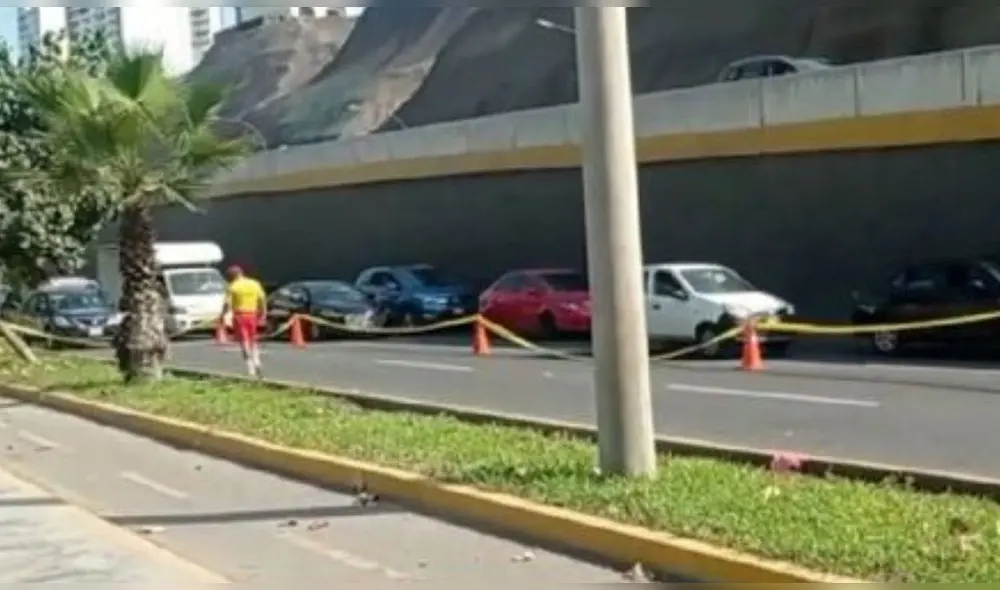 Policía de salvataje fallece en accidente de tránsito. Foto: captura de RPP. Policía de salvataje fallece en accidente de tránsito. Foto: captura de RPP.