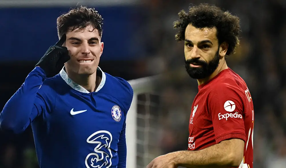 Kai Havertz y Mohamed Salah intentarán ser protagonistas del partido en Londres. Foto: composición LR/AFP