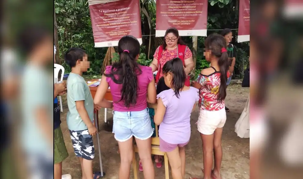 El Ministerio Público y el Ministerio de la Mujer realizan charlas de sensibilización dirigida a niños y niñas. Foto: Ministerio Público de Loreto