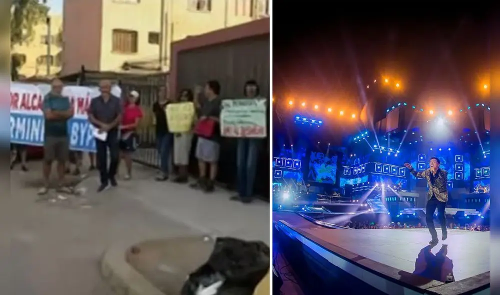 Vecinos protestan por concierto de Grupo 5 en Estadio San Marcos y piden que no haya más. Foto: composición LR/Panamericana Televisión/Facebook - Video: Panamericana Televisión