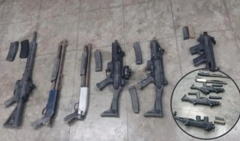 La Policía, en reiteradas ocasiones, incauta armas de largo alcance. Foto: La Libertad Ahora